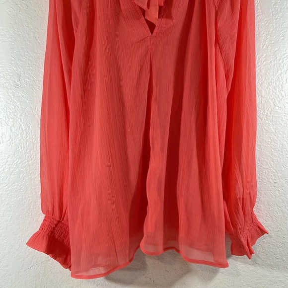 OLD NAVY Shirred Mock-Neck Tie-Back Blouse Size 2XL NEW - Picture 9 of 16